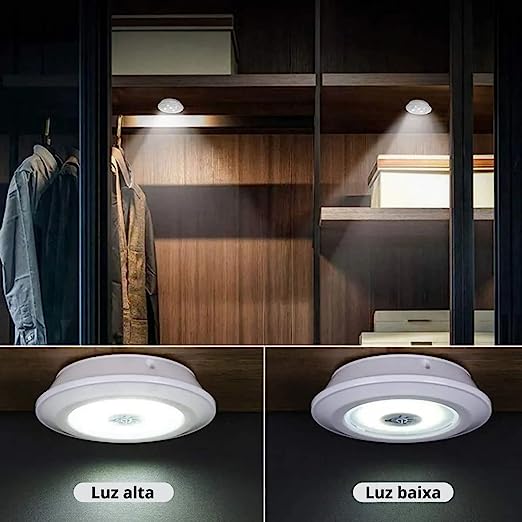 Kit 3 Lamp Led Spot Wireless Remote Control Luminaire - Comeeta