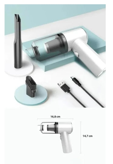 Aspirador Portátil Automotivo Recarregável - Ateemoc