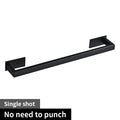 Bathroom Hardware Set self Adhesive Bathroom Accessories Black Finish Towel Bar Towel Hook Towel Ring Toilet Paper Holder