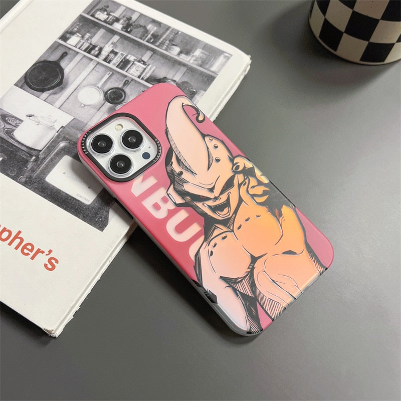 Case Dragon Ball - Laser iPhone 14 /13/ 12/ 11 Pro Max XR XS Max 7 8 Plus - Alta Resistência a Impacto