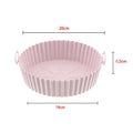 OIMG Round Replacemen Air Fryers Oven Baking Tray Fried Chicken Basket Mat Air Fryer Silicone Pot Grill Pan Kitchen Accessories