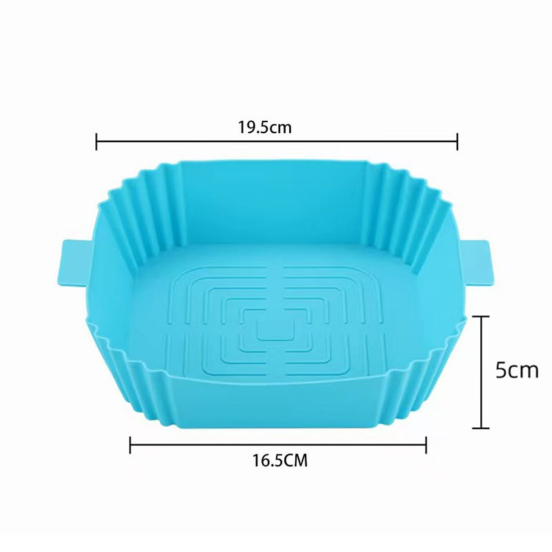 OIMG Round Replacemen Air Fryers Oven Baking Tray Fried Chicken Basket Mat Air Fryer Silicone Pot Grill Pan Kitchen Accessories