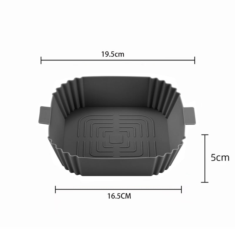 OIMG Round Replacemen Air Fryers Oven Baking Tray Fried Chicken Basket Mat Air Fryer Silicone Pot Grill Pan Kitchen Accessories