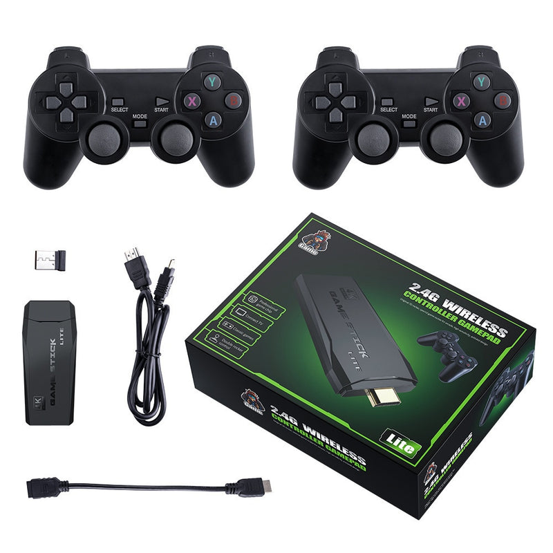 Mega Game Stick Retrô 2.0 com 10.000 Jogos 4K + 2 Controles - Comeeta