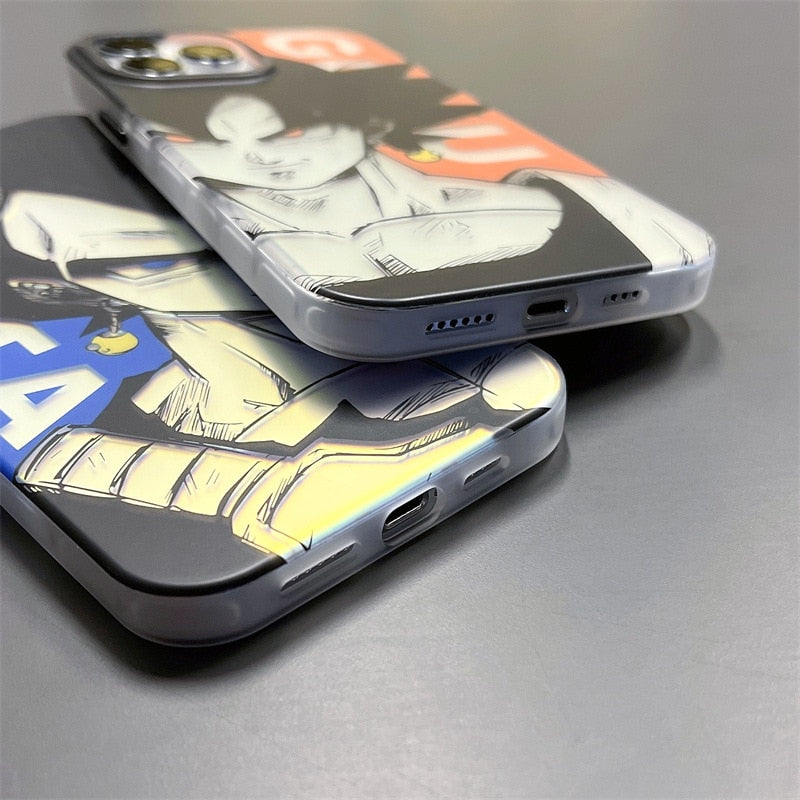 Case Dragon Ball - Laser iPhone 14 /13/ 12/ 11 Pro Max XR XS Max 7 8 Plus - Alta Resistência a Impacto