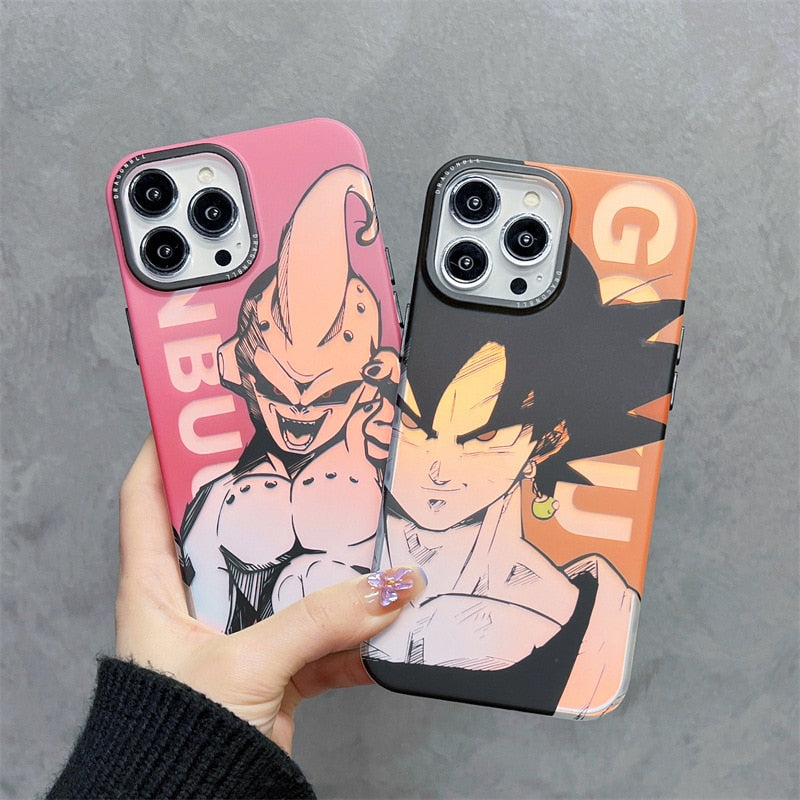 Case Dragon Ball - Laser iPhone 14 /13/ 12/ 11 Pro Max XR XS Max 7 8 Plus - Alta Resistência a Impacto