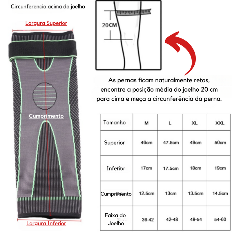 Joelheira Compressão - Power Max