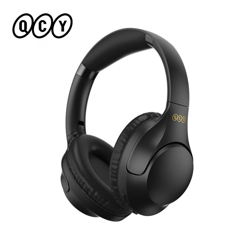 QCY H2 PRO Fone de ouvido sem fio bluetooth V5.3 Fone de ouvido 40mm Drivers Bass 60h Long Bateria Life ENC HD Calling AUX Portable Headset - Preto - Comeeta