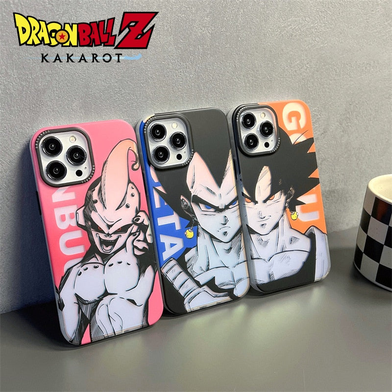 Case Dragon Ball - Laser iPhone 14 /13/ 12/ 11 Pro Max XR XS Max 7 8 Plus - Alta Resistência a Impacto